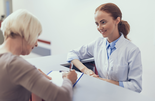 Pharmacist handling temperature-controlled medicines